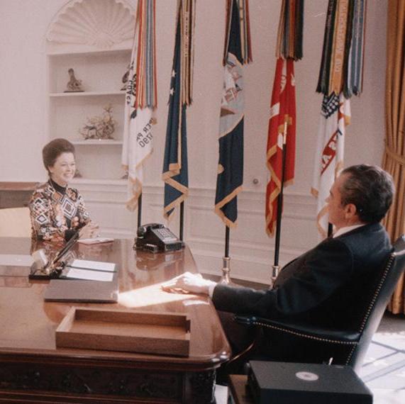 Shirley Temple Black with President Richard Nixon